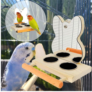 
                        Bird Cage Food & Water Dishes
