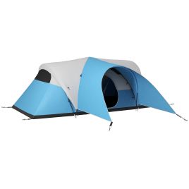 Jones 3000mm Waterproof Camping Tent for 5-6 Man Family Tent - Blue
