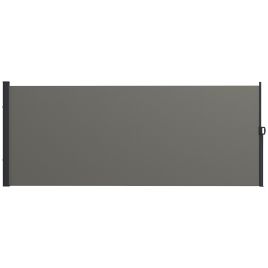 Retractable Side Awning Privacy Screen for Garden Hot Tub Balcony - Dark Grey