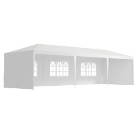 9 x 3m Garden Gazebo Marquee Party Wedding Tent Canopy - White