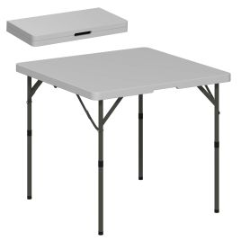 SUNVISTA 3ft Folding Camping Table, Heavy Duty Picnic Table with 2 Adjustable Height for Indoor Outdoor Garden, Party, BBQ, Dark Grey