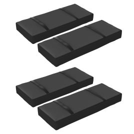 SUNVISTA Parasol Weights Set of 4, Parasol Base Weights Bags, 25kg Fillable Sandbag Weights with Handles, Cantilever Umbrella Base Weights, Black