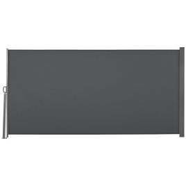 Retractable Sun Side Awning Screen Fence Patio Garden Wall Balcony Screening Panel Outdoor Blind Privacy Divider (3x1.6M, Grey)