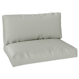 SUNVISTA 2 Seater Pallet Furniture Cushions Pallet Cushions, UPF20+ 220gsm Fabric, 20 cm Thick Outdoor Seat Pads, Light Grey