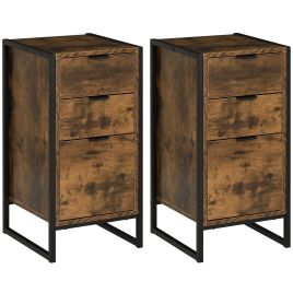 TAVORA Oak Finish Chest of Drawers - Tallboy, Small-sized, 3 Drawers