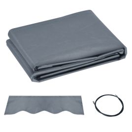 SUNVISTA Awning Replacement Canopy, Water Resistant UPF 50+ Sun Shade Cover for 3 x 2.5 m Garden Awning (Fabric Only), Grey