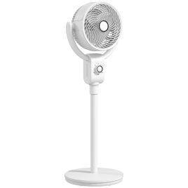 HERON Pedestal Air Circulation Fan with Oscillating, White