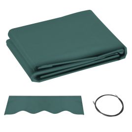 SUNVISTA Awning Replacement Canopy, Water Resistant UPF 50+ Sun Shade Cover for 3 x 2.5 m Garden Awning (Fabric Only), Green