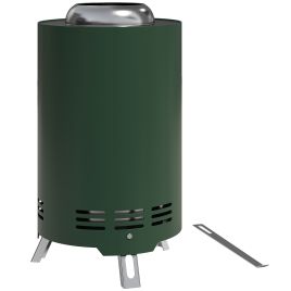 SUNVISTA 16cm Smokeless Fire Pit, Portable Stainless Steel Tabletop Firepit for Wood/Pellets, Green