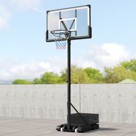 Basketball Hoop - 225CM-305CM Adjustable Basketball Hoop with 110CM Shatterproof Backboard
