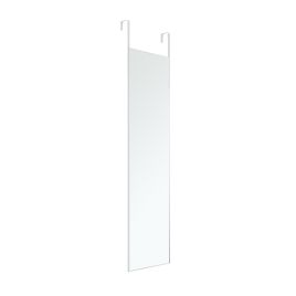 Over-the-Door Full Length Mirror with White Metal Frame