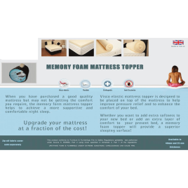 Elevate Your Sleep Experience with Marysville Memory Topper 25mm King Size