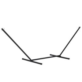 Metal Frame Adjustable Hammock Stand - Black