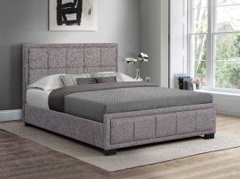 Birlea Hannover Grey Fabric Bed Frame - Double 4ft6
