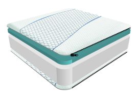 Sareer Cool Blue Memory Foam Mattress - Small Double 4ft