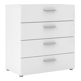 White Chest of Drawers - PEMBROKE I Medium Chest  4 Drawers