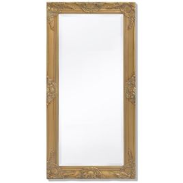 Wall Mirror Baroque Style 100x50 cm Gold
