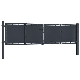 Garden Gate Steel Anthracite 300x75 cm