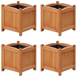 Raised Beds 4 Pieces 30x30x30 cm (2x41301)