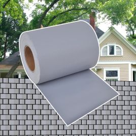 Garden Privacy Screen PVC 70x0.19 m Light Grey