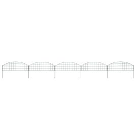 Arched Garden Fence Set 77.3x26 cm Green