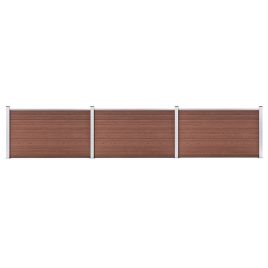 Garden Fence WPC 526x106 cm Brown