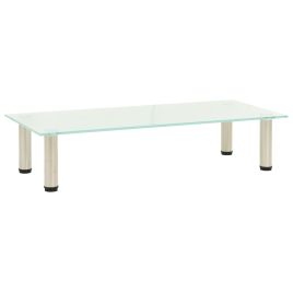 TV Stand Frosted 80x35x17 cm Tempered Glass