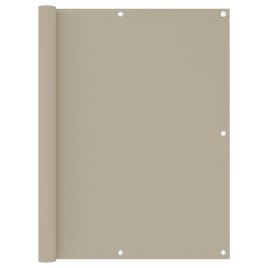 Balcony Screen Beige 120x400 cm Oxford Fabric