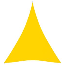 Sunshade Sail Oxford Fabric Triangular 3x4x4 m Yellow