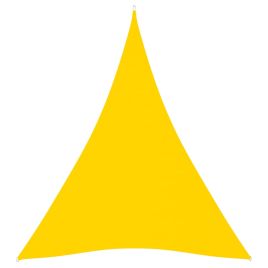 Sunshade Sail Oxford Fabric Triangular 5x7x7 m Yellow