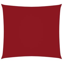 Sunshade Sail Oxford Fabric Square 7x7 m Red