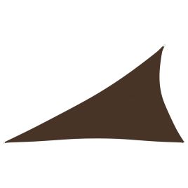 Sunshade Sail Oxford Fabric Triangular 4x5x6.4 m Brown