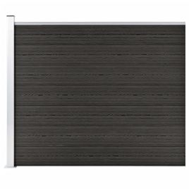 Fence Panel WPC 175x146 cm Grey