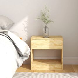 Bedside Cabinet 40x31x40cm Solid Pinewood