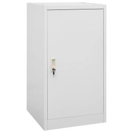 Saddle Cabinet Light Grey 53x53x105 cm Steel