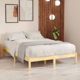 Bed Frame Solid Wood Pine 200x200 cm