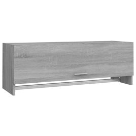 Wardrobe Grey Sonoma 100x32.5x35cm Engineered Wood