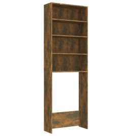 Washing Machine Cabinet Smoked Oak 64x24x190 cm