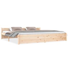 Bed Frame Solid Wood 200x200 cm