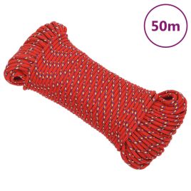 Boat Rope Red 3 mm 50 m Polypropylene