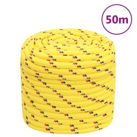 Boat Rope Yellow 16 mm 50 m Polypropylene