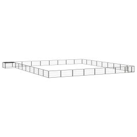 36-Panel Dog Playpen Black 100x50 cm Powder-coated Steel