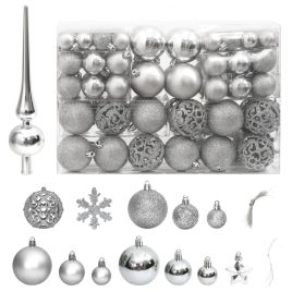 Chena Lauxe Christmas Bauble Set 111 pcs Silver Polystyrene