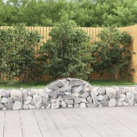 Arched Gabion Baskets 18 Pcs 200x30x40/60cm Galvanised Iron