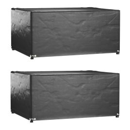 Garden Furniture Covers 2 pcs 8 Eyelets 180x135x80 cm Rectangular