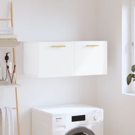 Wall Cabinet White 80x36.5x35 cm Engineered Wood