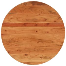 Table Top Ã˜70x2.5 cm Round Solid Wood Acacia