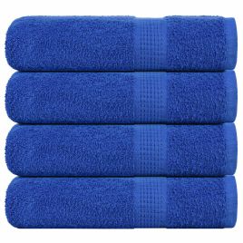 Shower Towels 4 pcs Blue 70x140 cm 360 gsm 100% Cotton