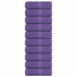 Guest Towels 10 pcs Purple 30x50 cm 360 gsm 100% Cotton