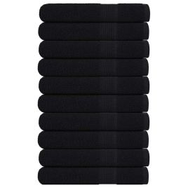 Sauna Towels 10 pcs Black 80x200 cm 360 gsm 100% Cotton
